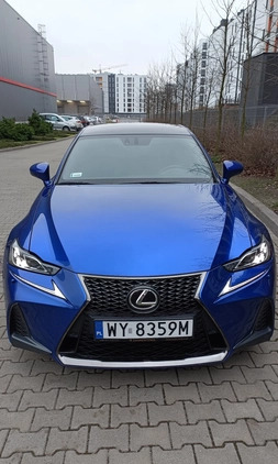 Lexus IS cena 116727 przebieg: 109000, rok produkcji 2016 z Warszawa małe 326